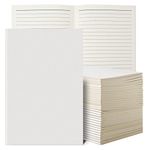 30 Pack A5 Kraft Notebook Bulk Set - 5.5” x 8.3” Blank Notebooks with 80 Pages/40 Sheets, White Travel Journals Sketchbooks for Kids, Travelers, Students, Office Supplies