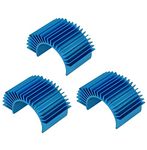 ShareGoo 3 Pack Aluminum 540 550 Motor Heat Sink Heatsink Cooling for Tamiya HSP Redcat RC Car Truck -Blue