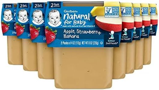 Gerber 2nd Foods Apple Strawberry Banana, 4 Ounce Tubs, 2 Count (Pack of 8)