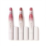 LAMIOR Blurry Fudgy Matte Lip Tint Combo - Long Lasting, Transfer Proof & Hydrating Lip Tint, Enriched with Jojoba Oil, Almond & Mango Extracts with Cushion Applicator, (Winter Delight, Pack of 3)