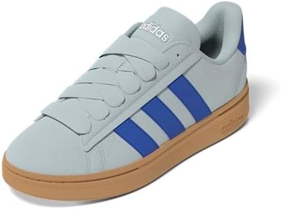 adidas Women's Grand Court Alpha Sneaker, Halo Mint/Team Royal Blue/Gum, 9
