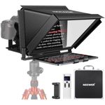 Neewer X12 Aluminum Alloy Teleprompter with Remote App Control,Compatible with Ipad,iOS/Android Tablet,Smartphone,DSLR Camera,All Metal Construction (No Plastic) with Carry Case-Camera_Lenses,Black