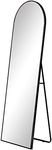 COOPER & CO. HOMEWARES 165cm Cindy Arched Standing Full Length Mirror Black (MRQIN-166-BK)