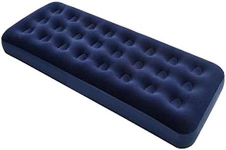 Whitecloud TRANSFORMING HOMES Polyvinyl Chloride (PVC) Flocked Pvc Air Bed King Size Navy Blue (185X76X22 Cm) 67000, Single