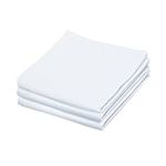 LITO LINEN AND TOWEL Flour Sack Dish Towels | Cotton Dish Towels for Drying Dishes| Absorbent Kitchen Towels for Cleaning| Tea Towels for Embroidery Craft| 3 Pack 28"x28" White