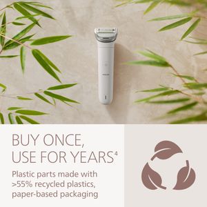 Philips Lady Shaver Series 8000 – White Electric Hair Removal