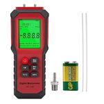 Digital Manometer Air Pressure Meter, YZT Meter Differential Pressure Gauge, HVAC Gas Pressure Meter Dual-Port Manometer Gas Pressure Tester (9v Battery Included)…