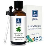 GM Gumili Peppermint Oil for Diffuser, Hair, Spray, Soap, Body Wash, 100%% Pure Peppermint Essential Oil - 30ml