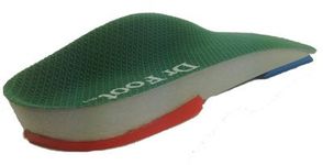 Dr Foot Pro Supination Insoles with Maximum Support (3/4 Length) Pair (Small (U.K Shoe Size 5-6) (U.S.A Shoe Size 6-7))