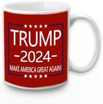 WENSSY Trump for President Mug, Donald Trump 2024 Make America Great Again Mug, Trump 2024 Mug, Trump for President of The United States 11 Ounce Red