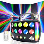 Disco Light Sound Activated Party Light with Remote DMX 512 Derby Light RGBW Stage Light for DJ Party Club Bar Home