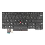 PAEBAI+ Replacement Laptop Keyboard for Lenovo Thinkpad E480 T480S L480 L380 E485 E490 E495 R480 L390 T490 T495 P43S, US Layout with Frame Pointer, Non-Backlight