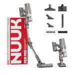 NUUK REN PRO Stick Cordless Vacuum Cleaner | 2X More Suction, 34kPa | Adaptive Suction Tech, Upto 60min Runtime | 180˚ Bending Flexistick™ | 8 Attachments for Home Use | Multi-Cyclone HEPA Filtration