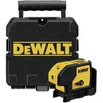 DEWALT 3-Beam Laser Point Level, Red, Self-Leveling, with Magnetic Bracket (DW083K)
