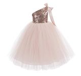 ekidsbridal One-Shoulder Sequin Tutu Junior Flower Girl Dresses Christening Dresses 182 3