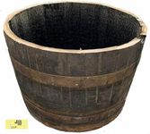 WHISKY OAK BARREL Planter Pot - half cut Wooden Keg Barrels ideal for the garden