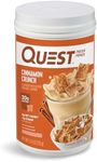 Quest Nutrition Cinnamon Crunch Protein Powder, 20g Protein, 2g Net Carb, 1g Sugar, Low Carb, Gluten Free, 1.6 Pound, 24 Servings