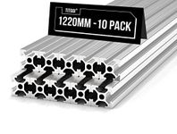 10pcs 1220mm Silver T Slot 2020 Aluminum Linear Motion Guides(48inch)