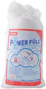 Power Füll Ouate de remplissage, 1 kg, certifiée Oeko-Tex, antiallergique, lavable à 95 °C, très moelleuse, pour le bricolage, le remplissage de coussins