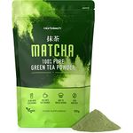 Matcha Green Tea Powder | 100g | 100% Pure Premium Grade Green Tea Powder | Mix into Hot and Cold Drinks | Make Matcha Latte | for Vegetarians & Vegans | Zero Additives | by Horbaach