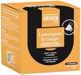 Origin Tea Lemongrass Ginger Caffeine Free Pyramid Herbal Tea Bags (15 bags)