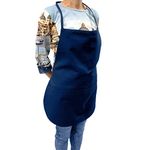 WOREMOR EMF 5G Protective Apron - Shielding Magnetic Field from Appliances - induction stoves, microwaves or any appliances emitting strong magnetic fields/RF waves (Blue)