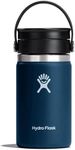 HYDRO FLASK - Travel Coffee Flask 354 ml (12 oz) - Vacuum Insulated Stainless Steel Travel Mug with Leak Proof Flex Sip Lid - BPA-Free - Wide Mouth - Indigo