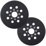 5 Inch Sander Replacement Pad Compatible with Bosch Random Orbit Sander ROS10 ROS20VS ROS20VSC ROS20-8 Hole Hard Hook-&-Loop Sanding Pad Compatible with Bosch RS035 & RS034 (2 Pcs)