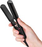 Farery Wide Mini Flat Iron, Mini Ceramic Straightener Iron, Small Flat Irons for Medium and Short Hair, 1.5 Inch Mini Flat Iron, Portable Travel Mini Hair Straightener with Dual Voltage