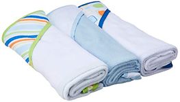 Luvable Friends Unisex Baby Cotton Terry Hooded Towels, Blue, One Size