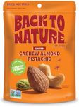 Back to Nature Premium Nut Mix - Cashew, Almond & Pistachio Blend, Dry Roasted with Sea Salt, Non-GMO High Protein Snacks, 9 Ounce (Pack of 9)