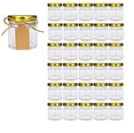 ARUZEN 12 Pcs 1.5 Oz (50Ml) Small Glass Jars, Mini Mason Jars For Gifts, Crafts, Wedding, Spices, Party Favors And Candle Making (12), Blue