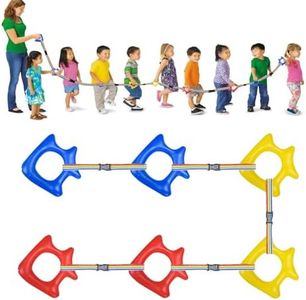 TOFFCAEA Safety Walking Rope, Toddlers Walking Rope for Preschool, Colorful Walking Rope Detachable Transition Rope, Preschool Walking Rope for Daycare School Kids (6 Ring)