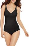 Bali Women’s Shapewear Firm Control Body Shaper with Built-in Minimizer Bra Fajas DF1009, Black, 40C