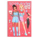 Depesche 12433 TOPModel Cutie Star-Dress 24 Pages for Designing Chic Outfits, Colouring Book with 7 Sticker Sheets