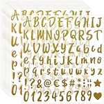 960 Pieces 12 Sheets Glitter Letter