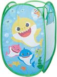 Baby Shark Pop Up Hamper Storage Bin with Durable Carry Handles, 21"H x 13.5"W X 13.5"L