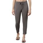 Enamor Women's Relaxed Fit Lounge Pants (E048_Ash Grey_2XL)