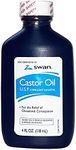 SWAN Castor Oil USP 100% Stimulant Laxative 4 FL OZ - For Relief of occasional Constipation