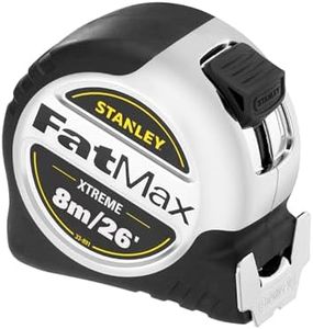 STANLEY FATMAX Cinta métrica Extreme 8m, Hoja de 32 mm de ancho, Blade Armor, Revestimiento de Mylar resistente, Agarre acolchado, Antideslizante - 5-33-891