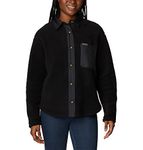 Columbia Women's West Bend Shirt Jacket, Black, Medium