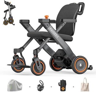 PAISEEC 3-in-1 Power Wheelchair with Push-Assist, Electric Wheelchair Adults Lightweight Foldable