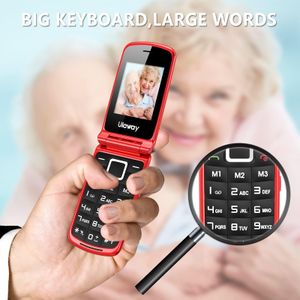 Senior Flip Phone with Big Buttons – Red Mobile for Seniors