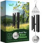 Nature's Melody AT28BK 28-inch Aureole Tunes Windchime - Black