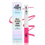 Elitty Forgotten Kiss | Deep Pink Coloured Intense Waterproof Liquid Eyeliner (Matte Finished) | Lasts Upto 12hrs | Smudge Proof, Witch Hazel Infused, Quick Drying - 4ml