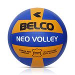 BELCO Neo Genuine Leather Pasted Size-4 Volleyball, Yellow