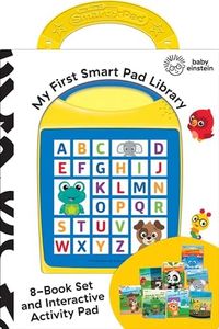 Baby Einstein - My First Smart Pad Library Electronic Activity Pad and 8-Book Library - PI Kids