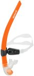 Sporti Swim Snorkel for Lap Swimming - Swimming Snorkel for Swimming Laps - Flexible, Adjustable Head Strap, Streamlined Tube, Soft Silicone Mouthpiece, Purge Valve - Orange
