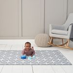 Tutti Bambini Puzzle Playmat | 24 Tile Pieces with Clear Storage Bag, Medium-Density Foam, 175 x 120 cm, Suitable for All Ages | Grey