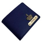 Giftorious Customised Name Wallet - Navy Blue | Personalized Gift for Men | Gift for Father, Brother, Husband, Boyfriend | for Birthday, Rakshabandhan, Valentine's Day, Christmas